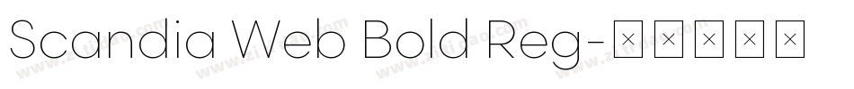 Scandia Web Bold Reg字体转换